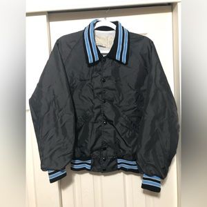 Black worn jacket slight rinkle